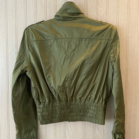 LALA ANTHONY COLLECTION green windbreaker M - Picture 3 of 6